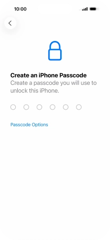 Press Passcode Options. Press Passcode Options.