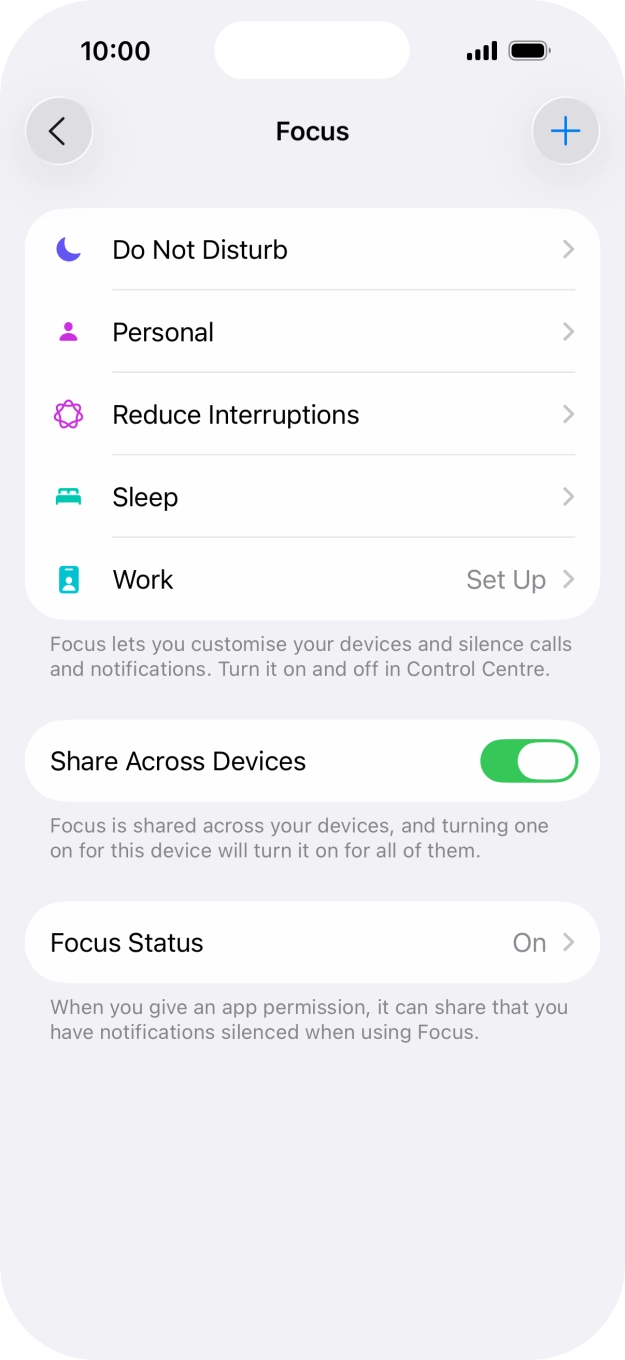 Press Do Not Disturb.
