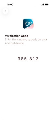 Follow the instructions on the screen and in the 'Move to iOS' app to transfer the content from the Android phone to your phone and set up your phone and prepare it for use.
