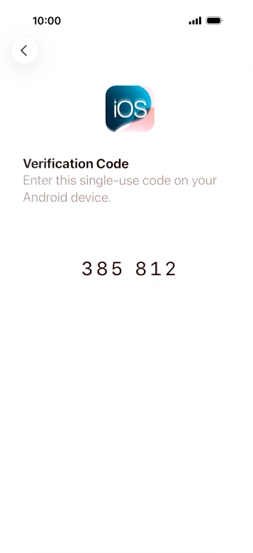 Follow the instructions on the screen and in the 'Move to iOS' app to transfer the content from the Android phone to your phone and set up your phone and prepare it for use.
