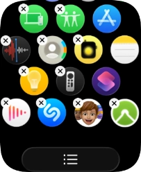 Press the delete icon next to the required app.