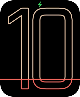 When the battery charging icon is displayed, charging is in progress.