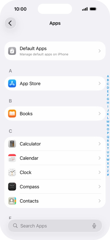 Press App Store.