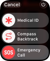 Press and hold the Side button to access the emergency call function. Press and hold the Side button to access the emergency call function.