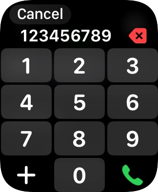 Key in the required number and press the call icon.