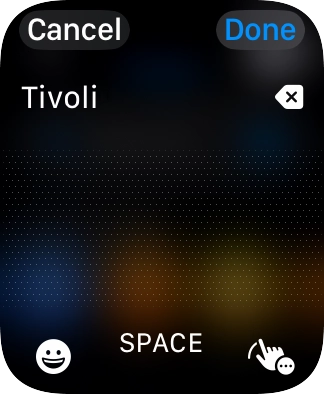 Key in the required destination and press Done.