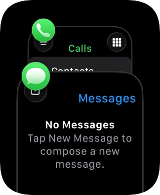Press the Digital Crown twice in quick succession to open the list of the most recently used apps. Press the Digital Crown twice in quick succession to open the list of the most recently used apps.
