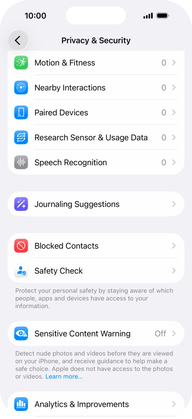 Press Sensitive Content Warning.