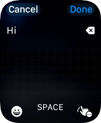 Press the input icon.