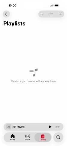 Press the new playlist icon.