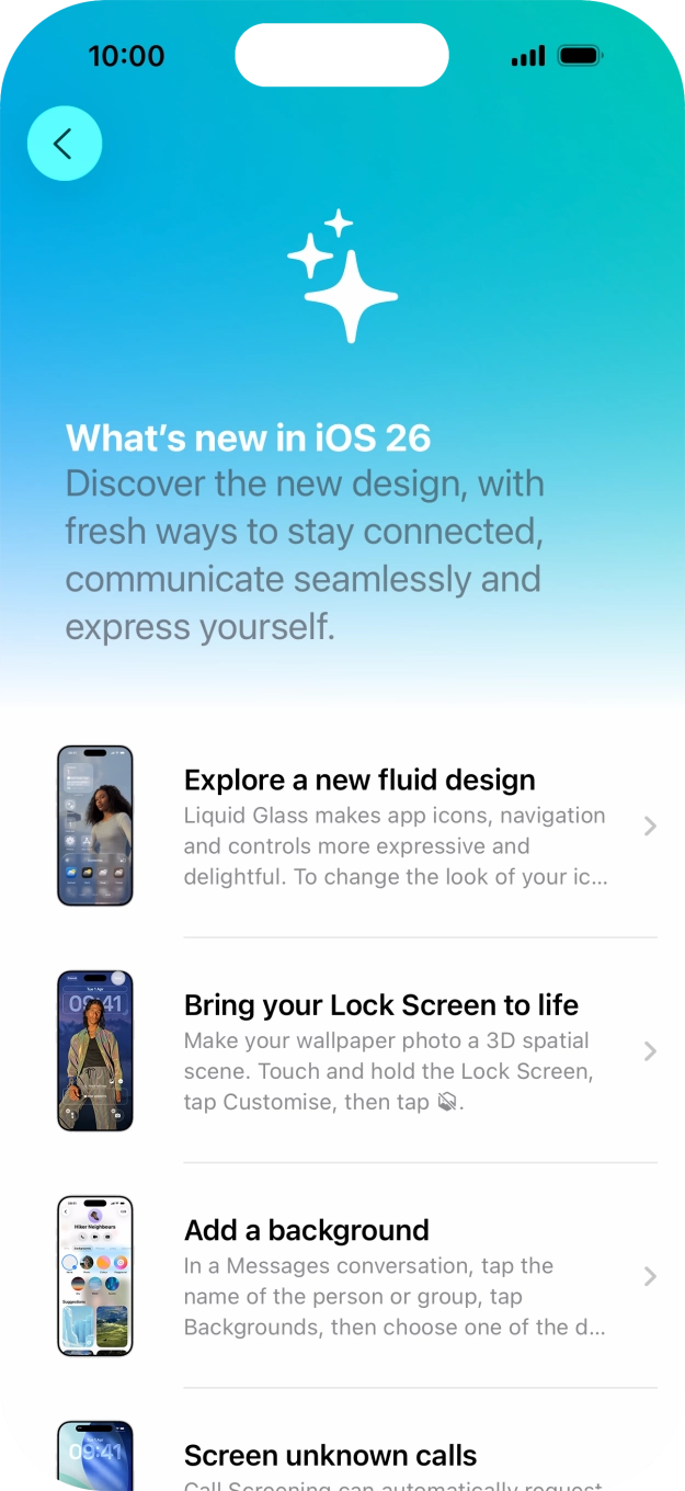 Slide your finger upwards starting from the bottom of the screen to return to the home screen.