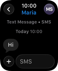 Press SMS.