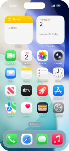 When the battery charging icon is displayed, charging is in progress.