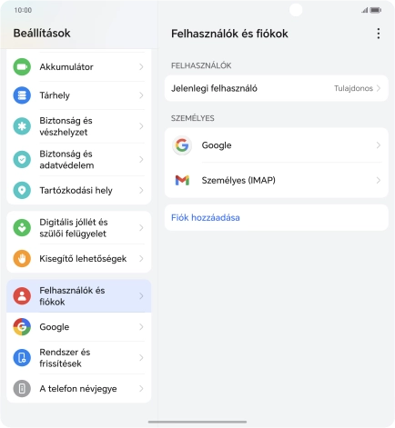 Húzd az ujjad felfelé a kijelző aljáról, hogy visszatérj a kezdőképernyőhöz.