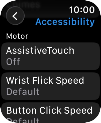 Press the required category below 'Motor' and follow the instructions on the screen to select the required settings.