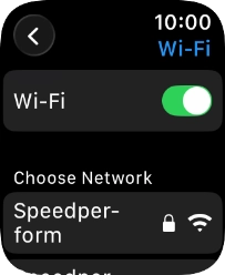 Press the required WiFi network.