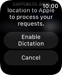 Press Enable Dictation.