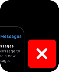 Press the close icon. Press the close icon.