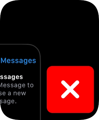 Press the close icon. Press the close icon.
