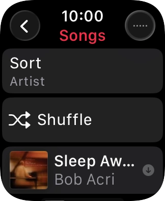 Go to the required category or playlist and press the required audio file.