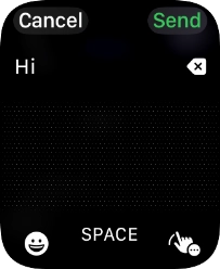 Press the input icon.
