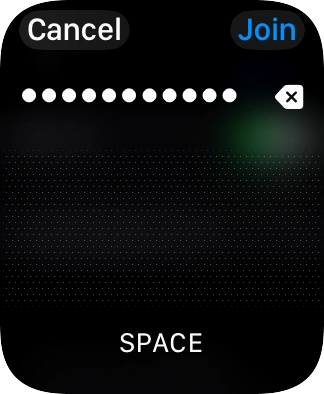 Key in the password for the WiFi network and press Join.