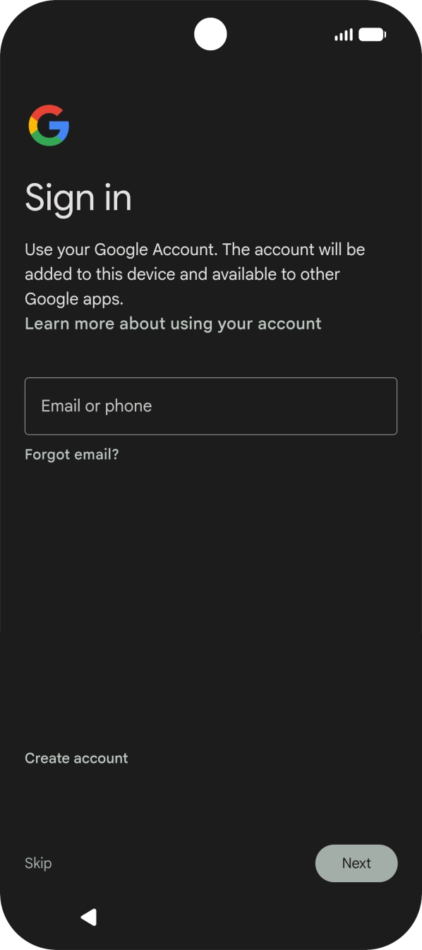 Follow the instructions on the screen to finish the activation. Follow the instructions on the screen to finish the activation.