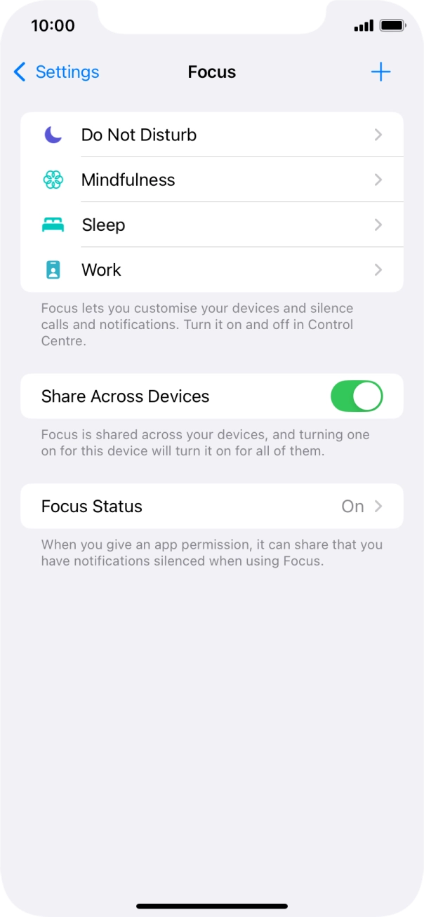 Press Do Not Disturb.