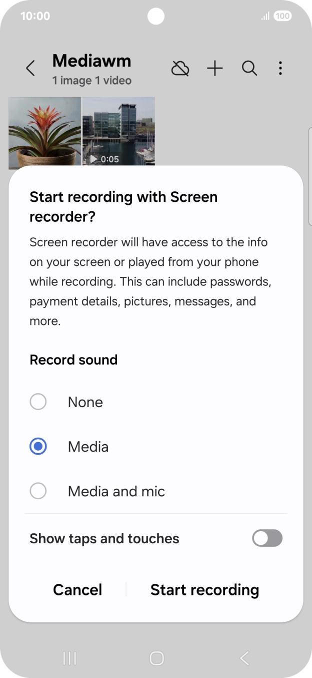 Follow the instructions on the screen to select the required settings.