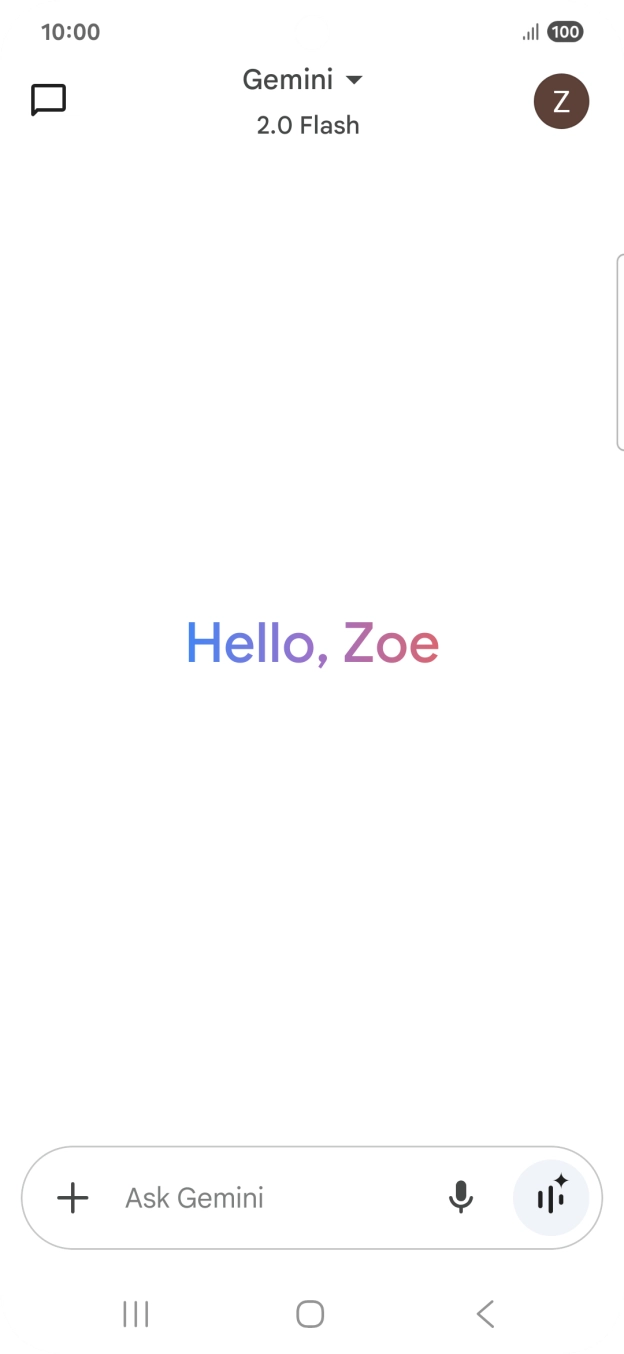 Press the profile icon. Press the profile icon.