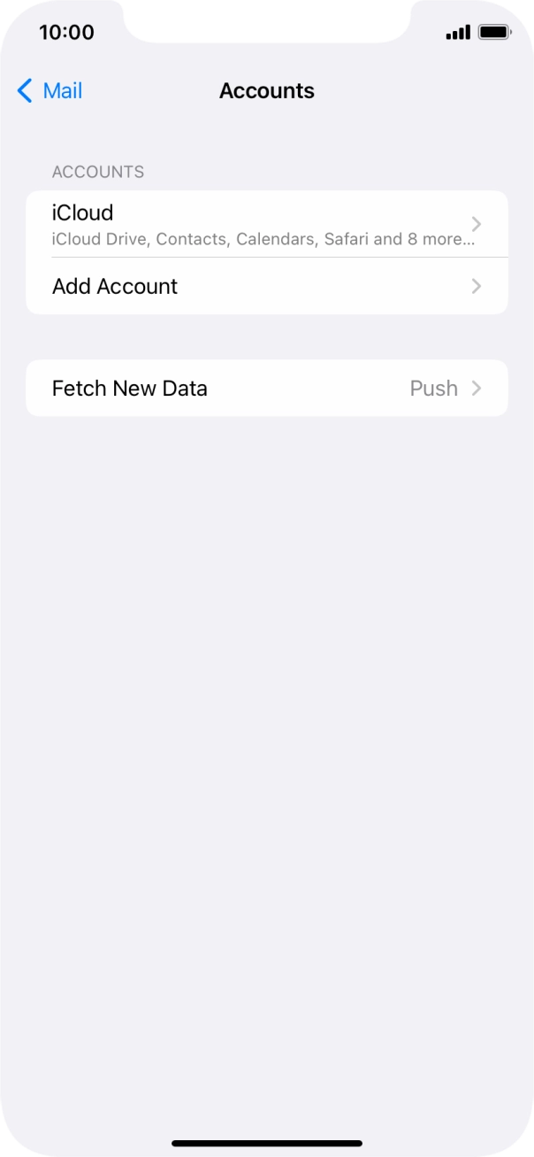 Press Add Account. Press Add Account.
