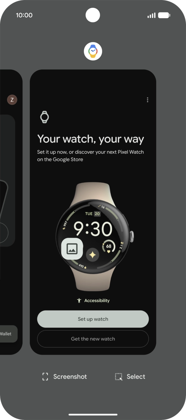 To end one running application, slide your finger upwards on the required application.