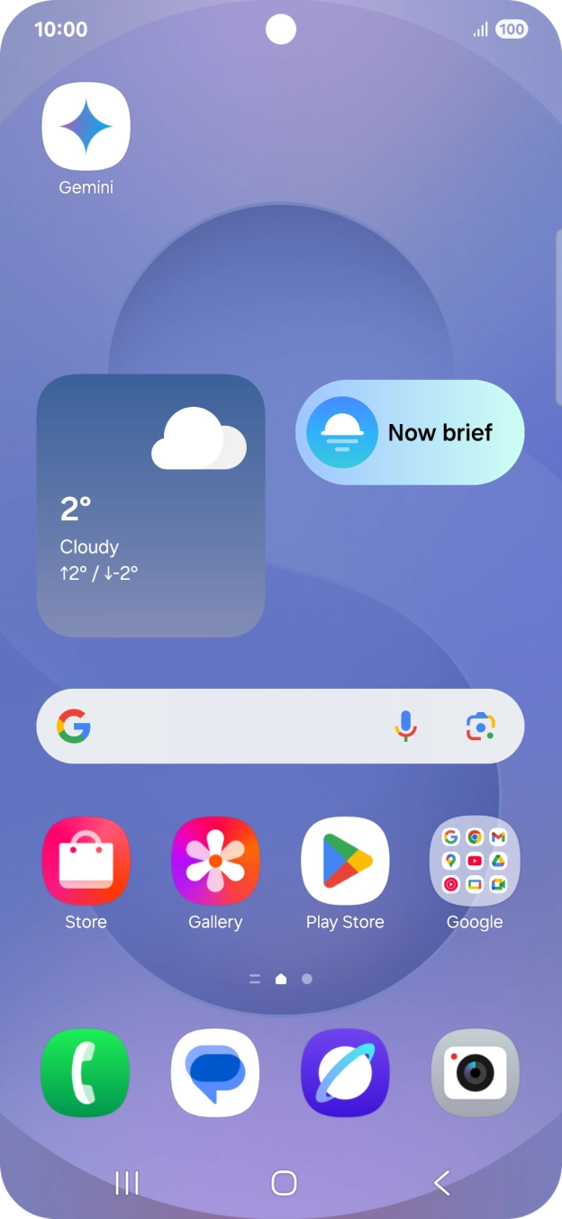 Press and hold the required app icon.