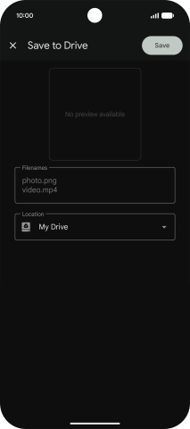 Press the field below 'Location' and go to the required folder.