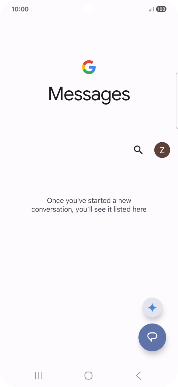 Press the profile icon. Press the profile icon.