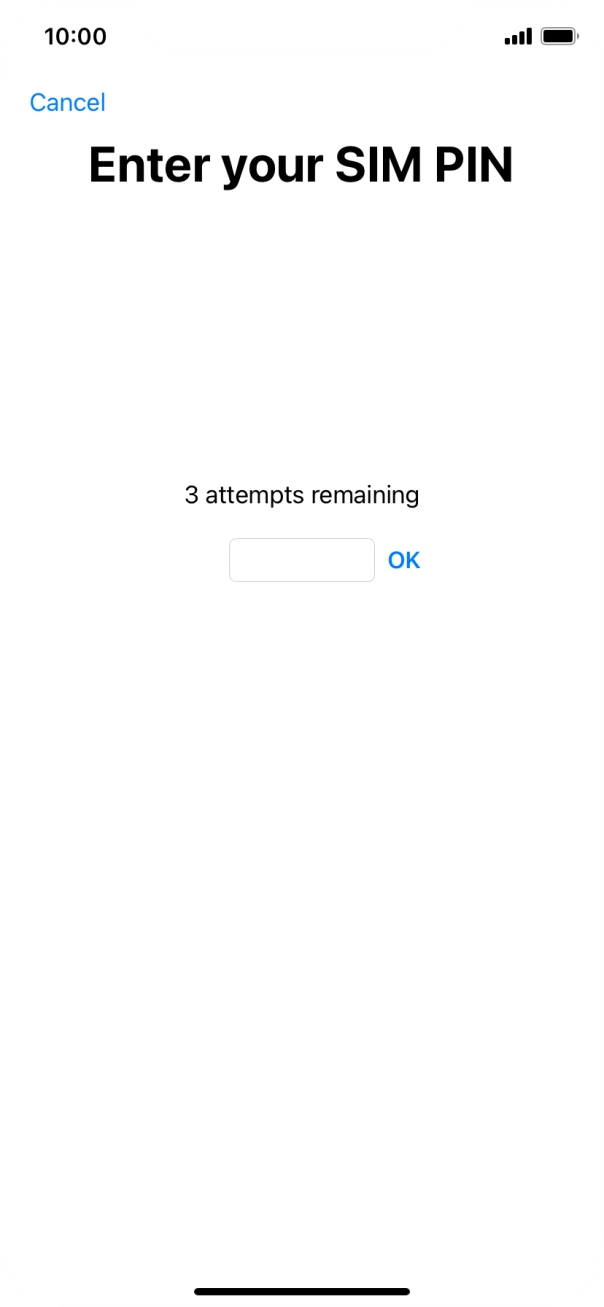 If your SIM is locked, key in your SIM PIN and press OK. The default SIM PIN is 0000.
