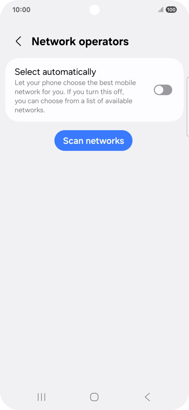 Press the indicator next to 'Select automatically' to turn on the function.