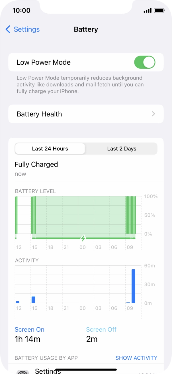 Slide your finger upwards starting from the bottom of the screen to return to the home screen.