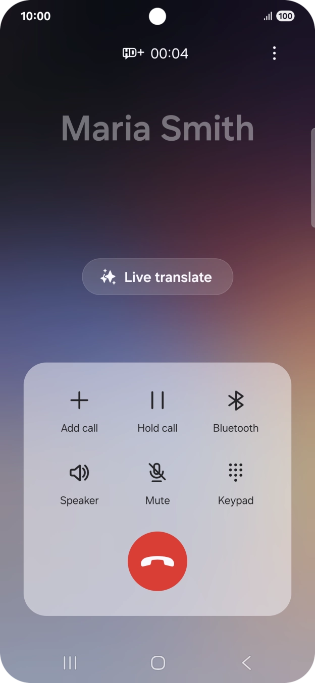 Press Live translate. Press Live translate.