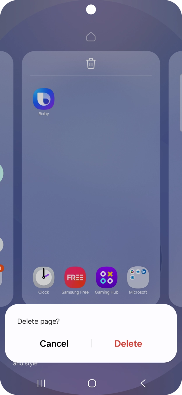 If prompted, press Delete.