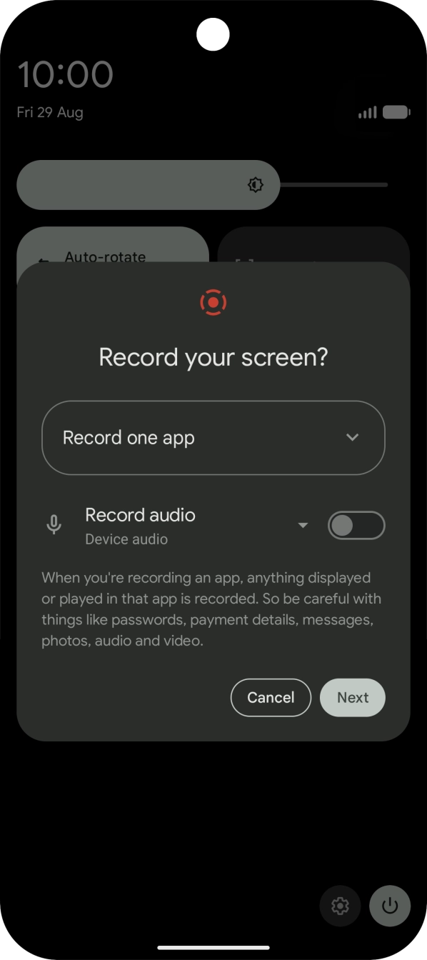 Follow the instructions on the screen to select the required settings.