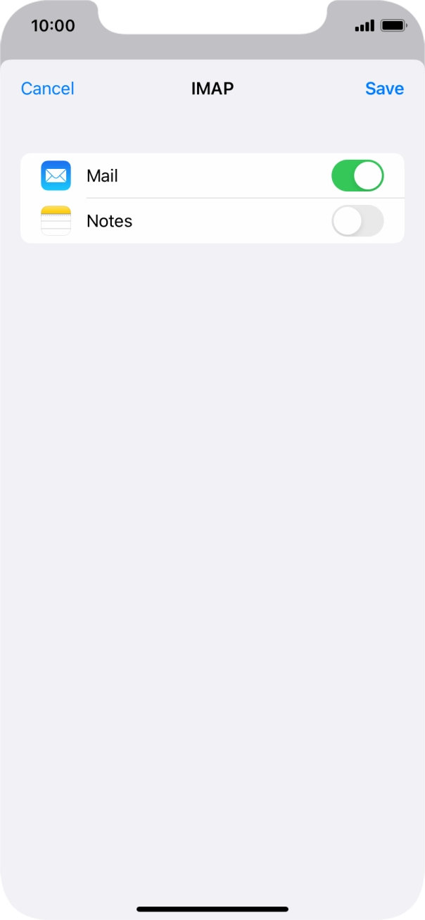 Press Save. Your email account has now been set up. To select more settings for incoming and outgoing server, proceed with the following steps. Press Save. Your email account has now been set up. To select more settings for incoming and outgoing server, proceed with the following steps.
