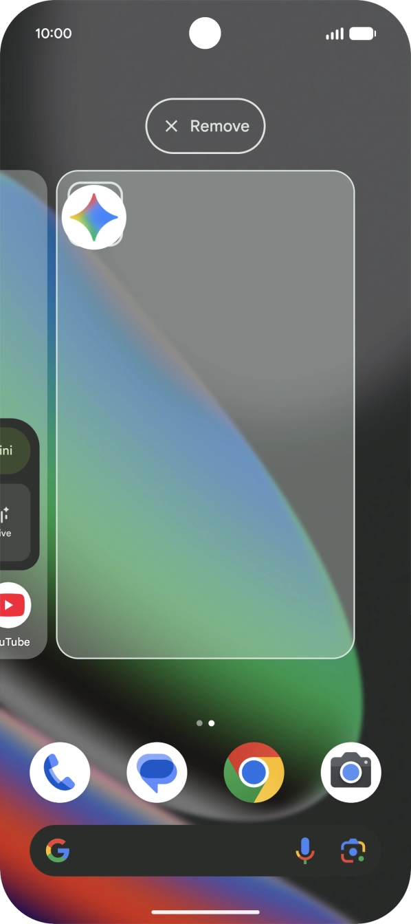 Drag the app icon to the required position on the home screen.