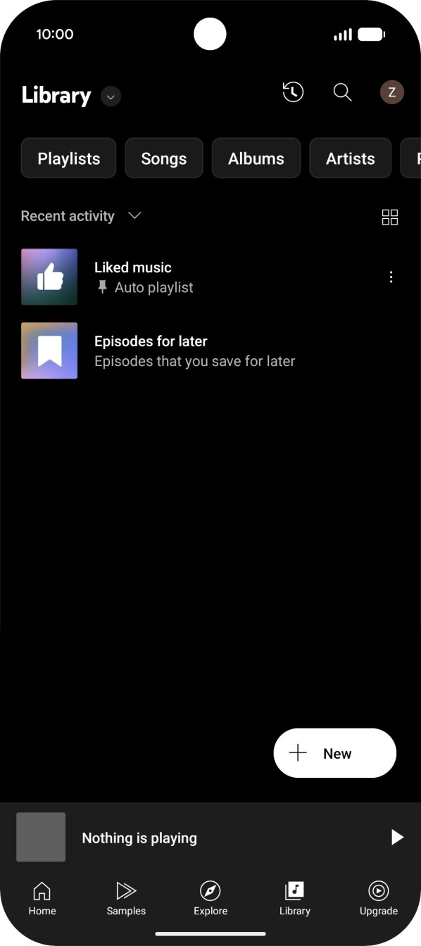 Press the drop down list.