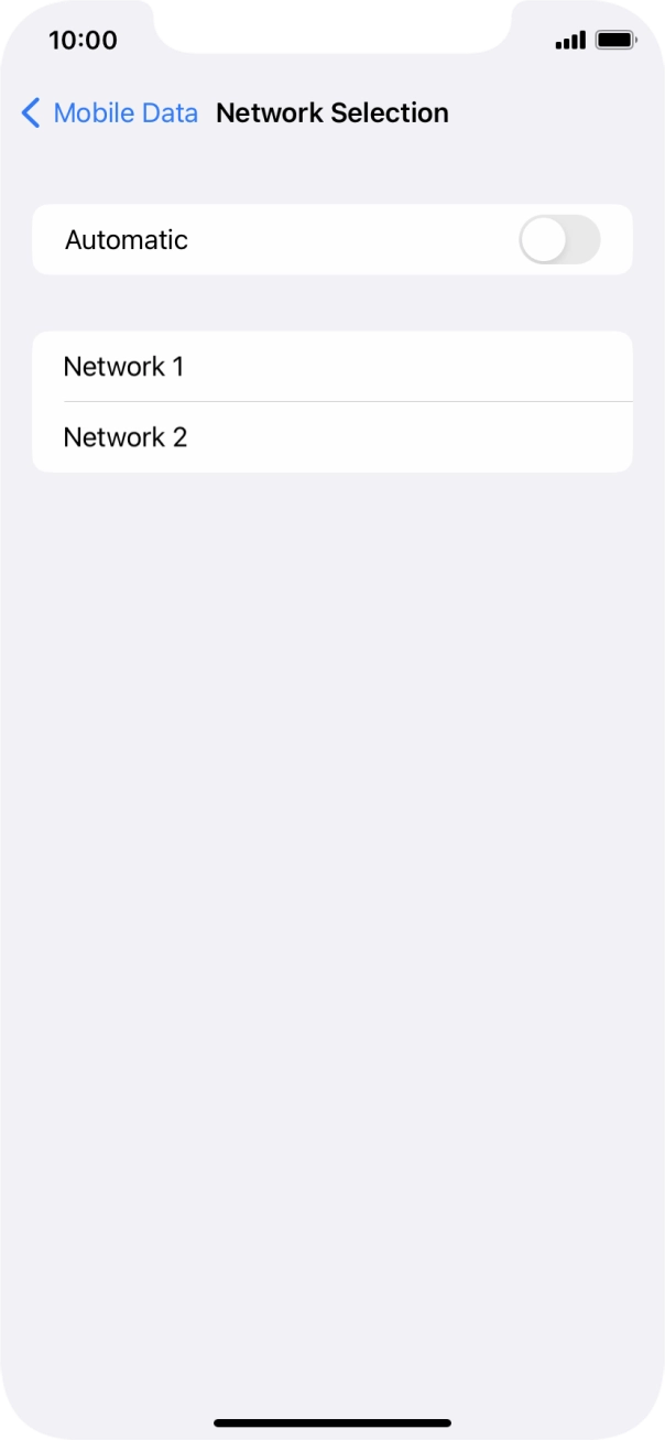 If you turn off the function, press the required network. If you turn off the function, press the required network.
