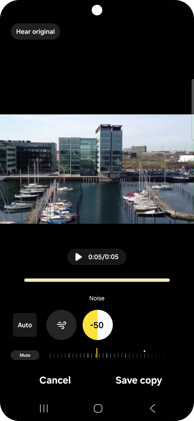 Press Mute to completely remove the selected audio type from the video. Press Mute to completely remove the selected audio type from the video.