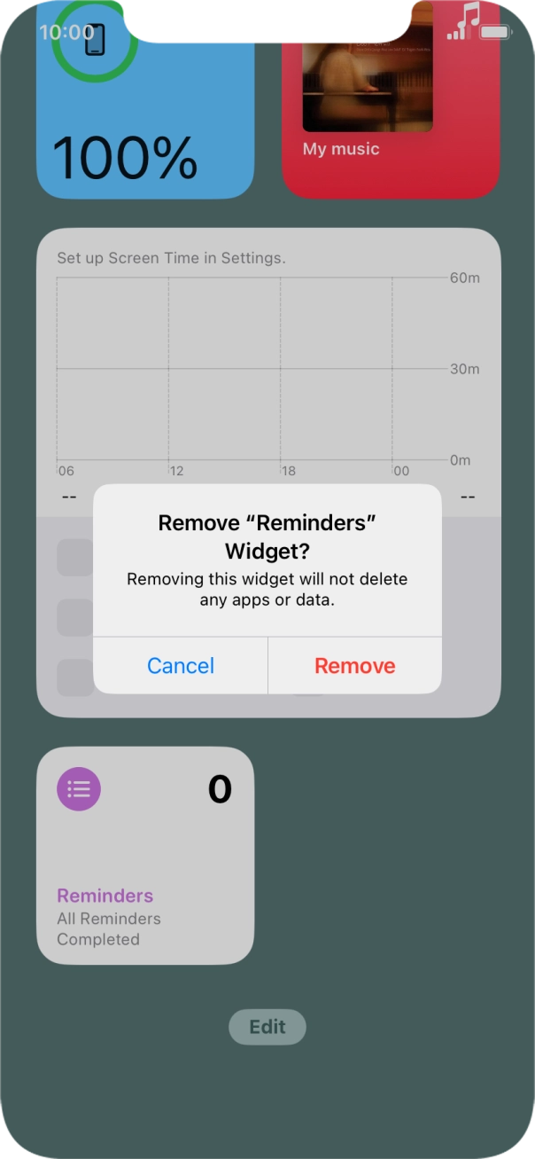 Press Remove. Press Remove.