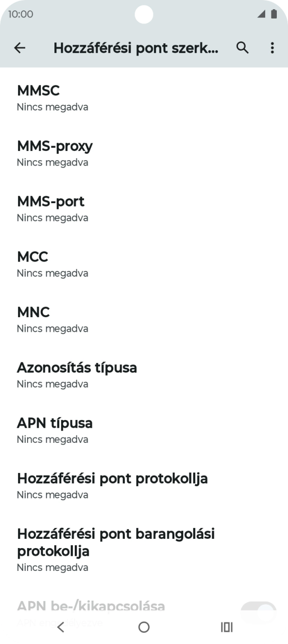 Válaszd az MCC lehetőséget. Válaszd az MCC lehetőséget.