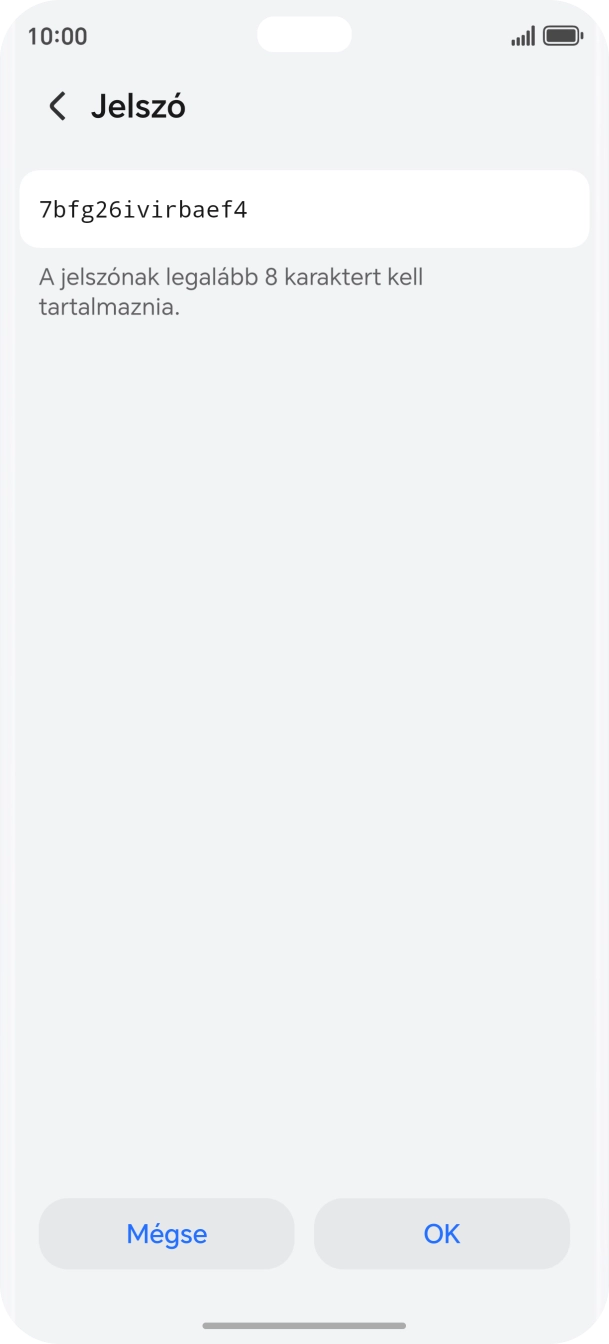 Válaszd az OK lehetőséget.