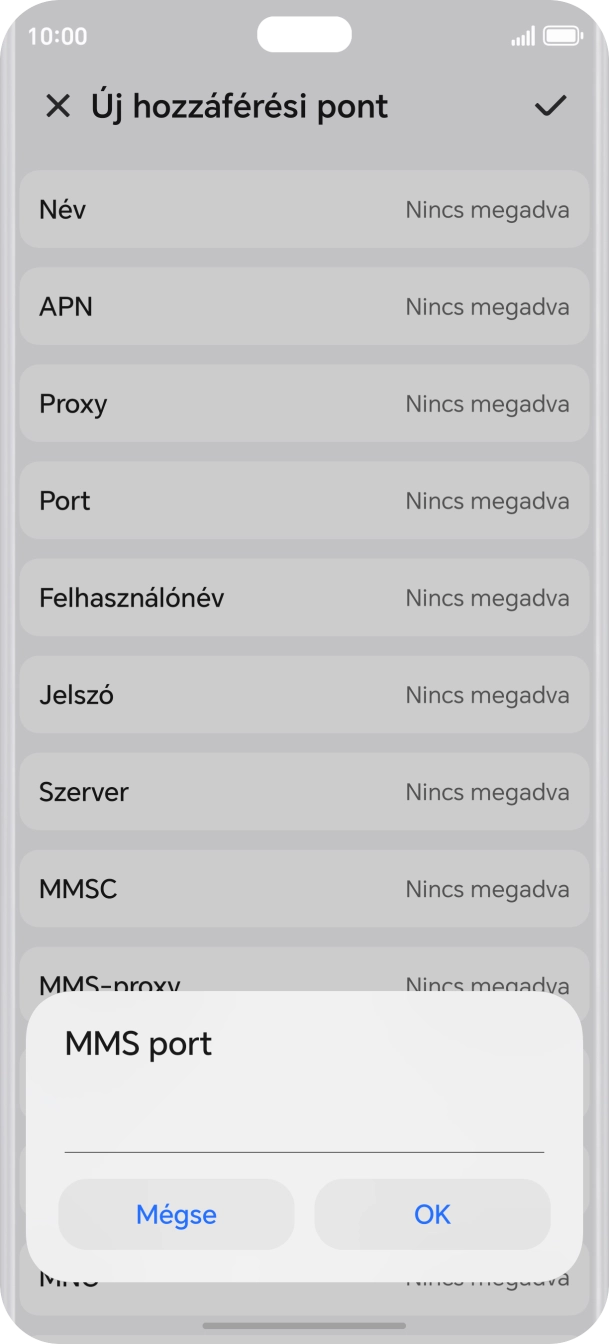 Írd be azt, hogy 8080, és válaszd az OK lehetőséget.